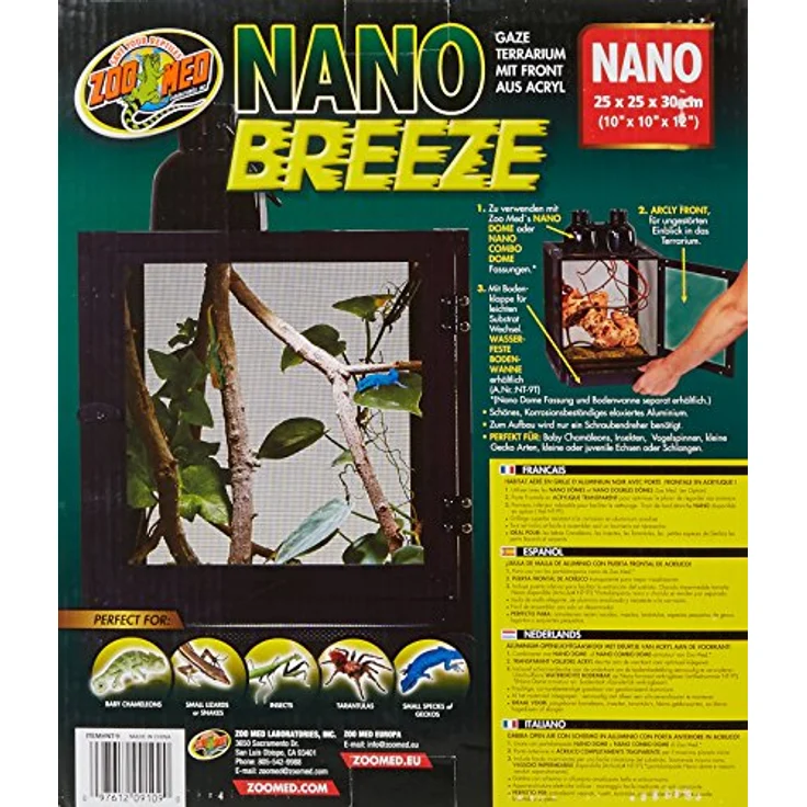 Zoo Med Labs Nano Breeze alumuninum Bildschirm Käfig – Bild 3