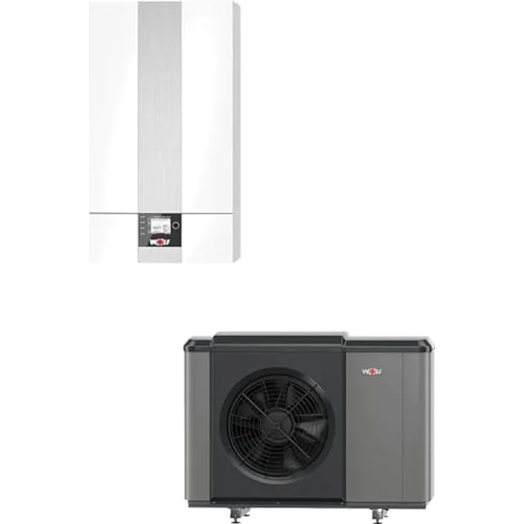 Wolf Wärmepumpe CHA-Monoblock 10/400V, modulierend, inkl. E-Heizelement 9 kW, Smart-Grid-Ready, A++