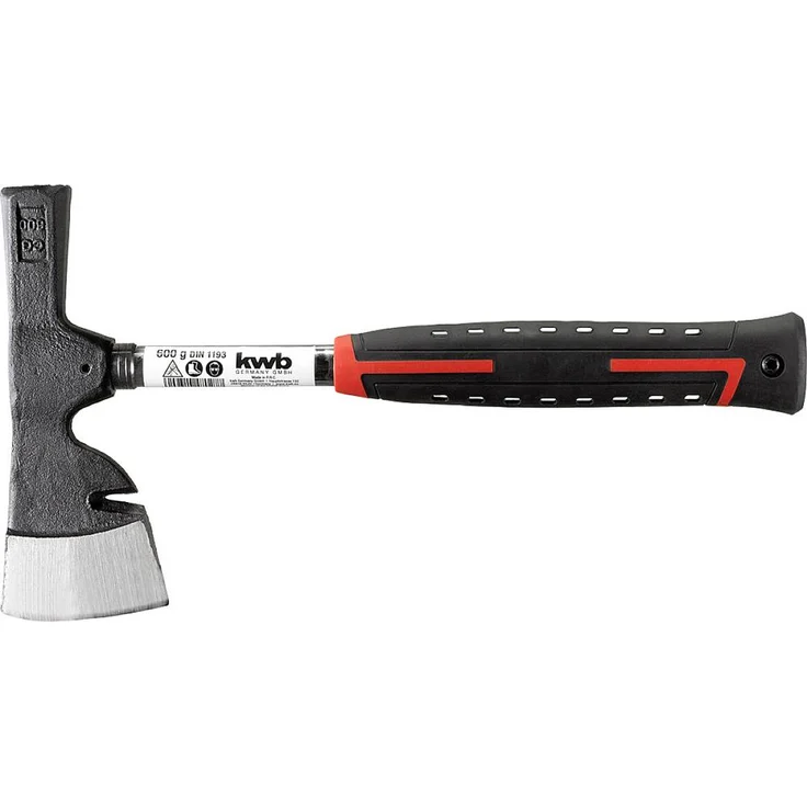 kwb Gipserbeil 600g mit Fiberglasstiel, rutschsicherem Griff und Nagelheber, zur Bearbeitung von Gips und Tuff