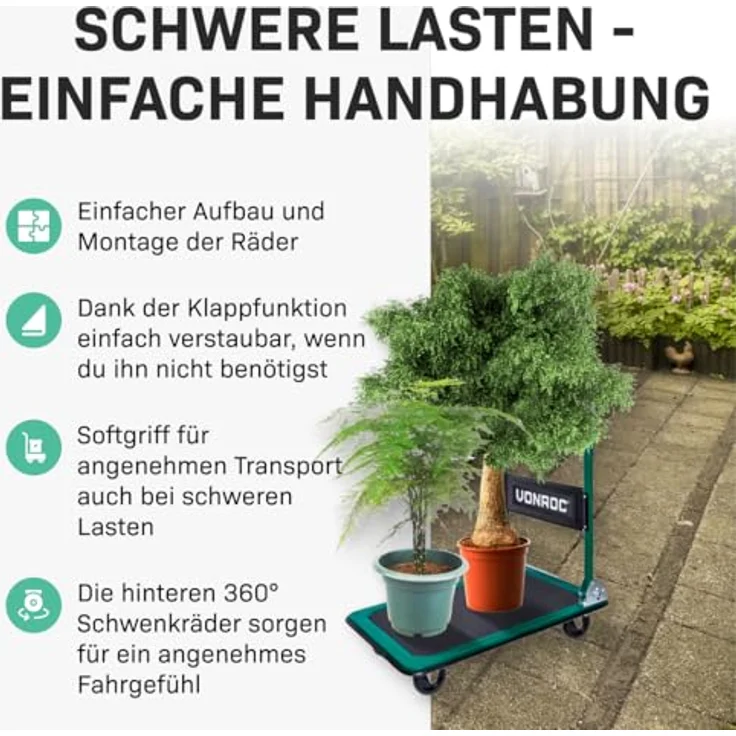 Transportwagen – Klappbar – Traglast max. 150 kg – Bild 5