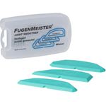 Fugenmeister Schablonensatz klein Winkel - Fugenglätter Fugenabzieher für Silikon & Acryl, ideal für Küche und Bad, Größe 5/6, 8/10, R3/90°, 3er Packung