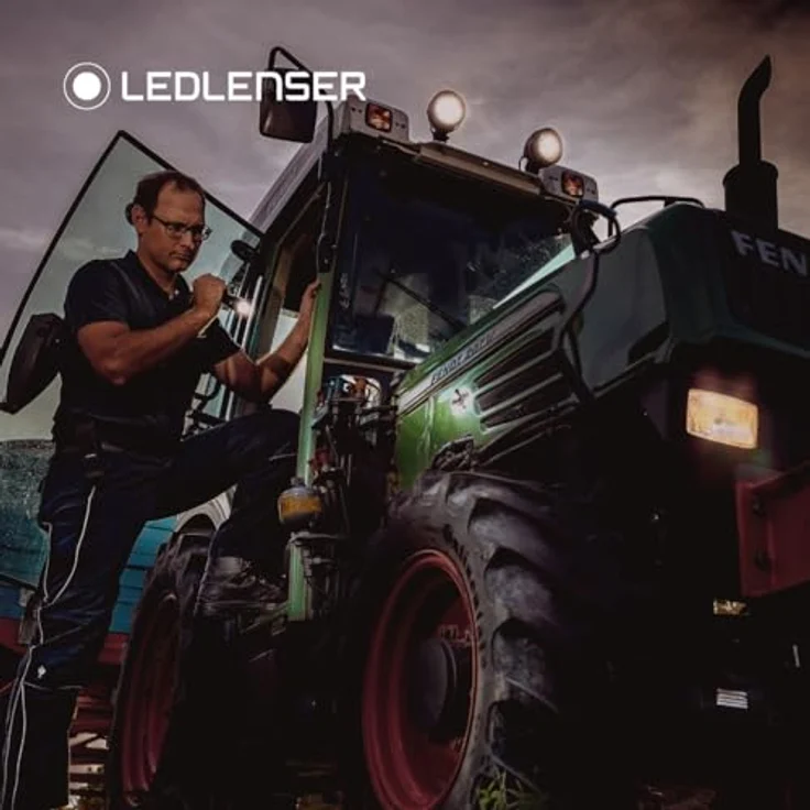 Ledlenser C7R, Taschenlampe mit 1000 Lumen, Schwarz, wiederaufladbar, bis zu 40 Stunden Lichtdauer, IP54 – Bild 2