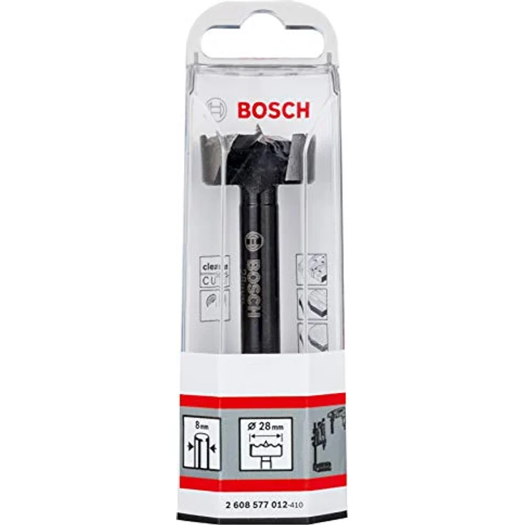 BOSCH Forstnerbohrer DIN 7483 G, 28 x 90 mm, d 8 mm, präzises Bohren in Holz mit hoher Haltbarkeit – Bild 3