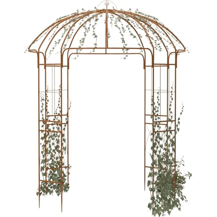 CLP Rosenbogen Pavillon Keira, wetterfester Metall-Rosenbogen als Rankhilfe, 270 cm hoch, pulverbeschichtet, dekorativer Hochzeitsbogen – Bild 5