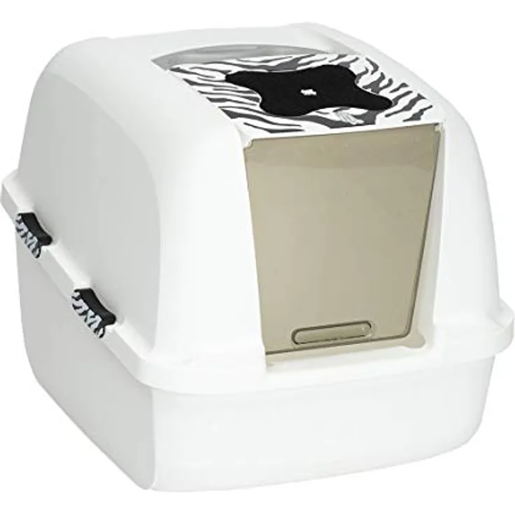 Catit Jumbo Katzentoilette mit Abdeckung, 57 x 46 x 43 cm