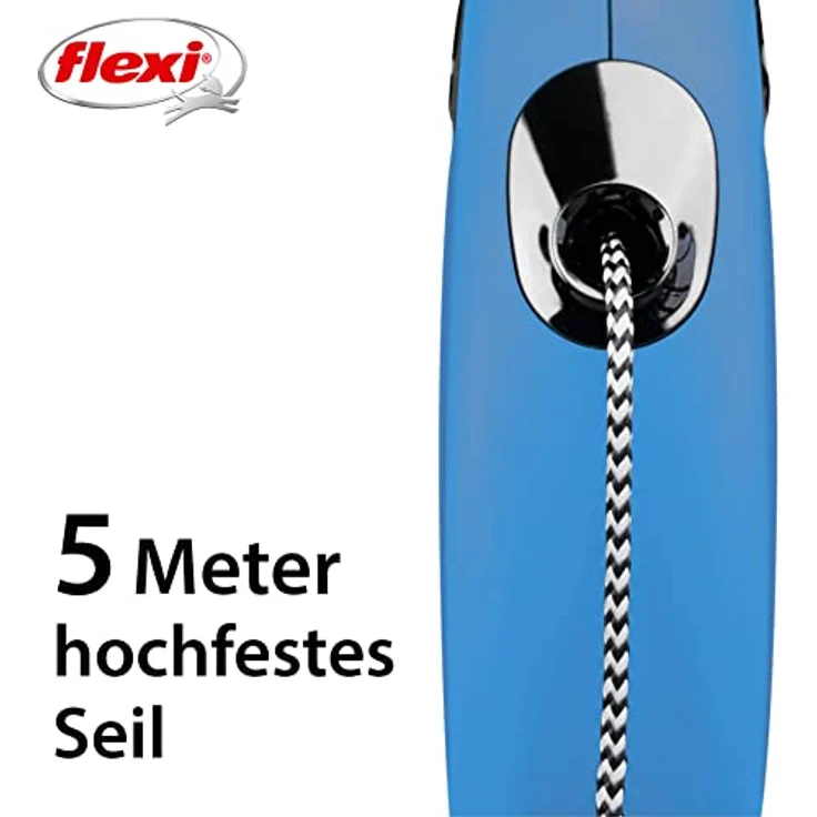 Flexi Hundeleine New Classic S Länge: 5 m, blau – Bild 3