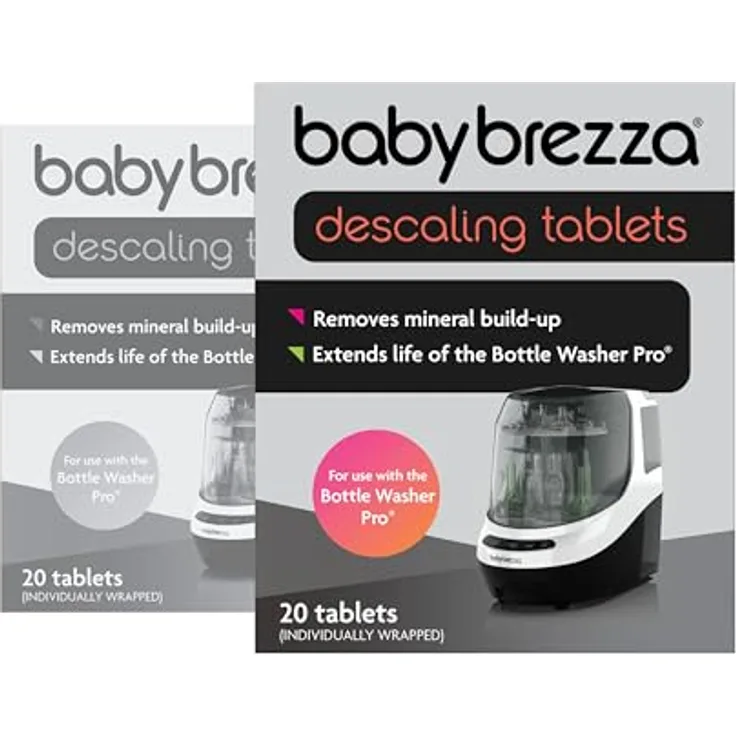 Baby Brezza Bottle Washer Pro, Entkalkungstabletten, hypoallergenes, geruchsneutrales Geschirrspülmittel ohne aggressive Chemikalien