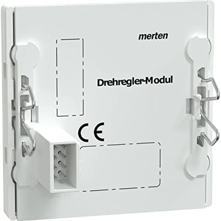 Schneider Electric Merten Drehregler-Modul MEG5252-0325, Unterputz mit 4 Tastflächen und LED Dimmer, aktivweiss glänzend, IP20 – Bild 4