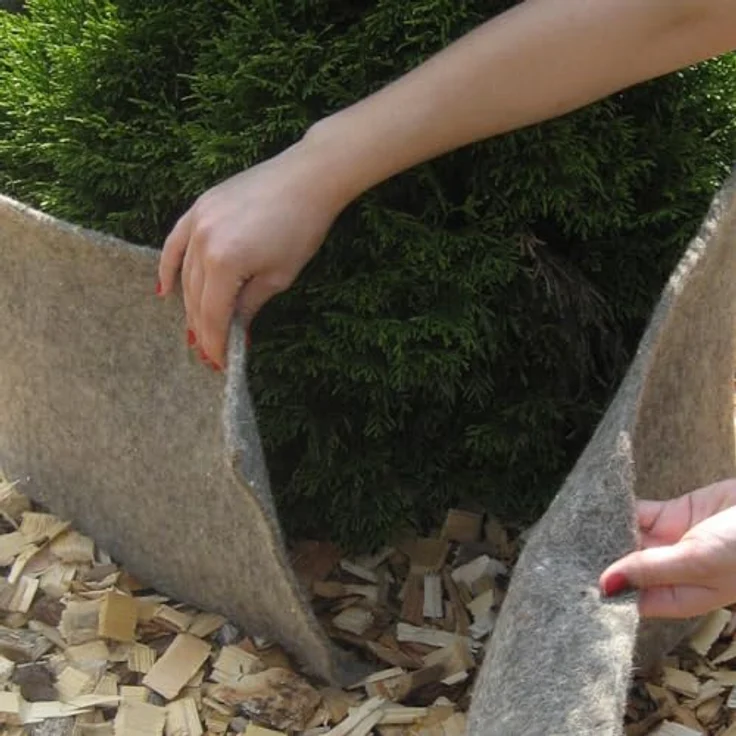 Siena Garden Schafwoll-Schutzmatte 200x100x0,3cm, grau – Bild 4