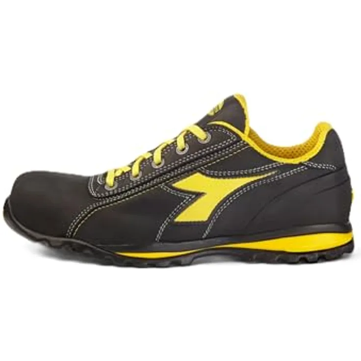 Diadora GLOVE LOW S3S FO HRO, Sicherheitshalbschuhe aus wasserabweisendem Nubukleder mit Aluminium-Zehenschutzkappe und atmungsaktivem Innenfutter