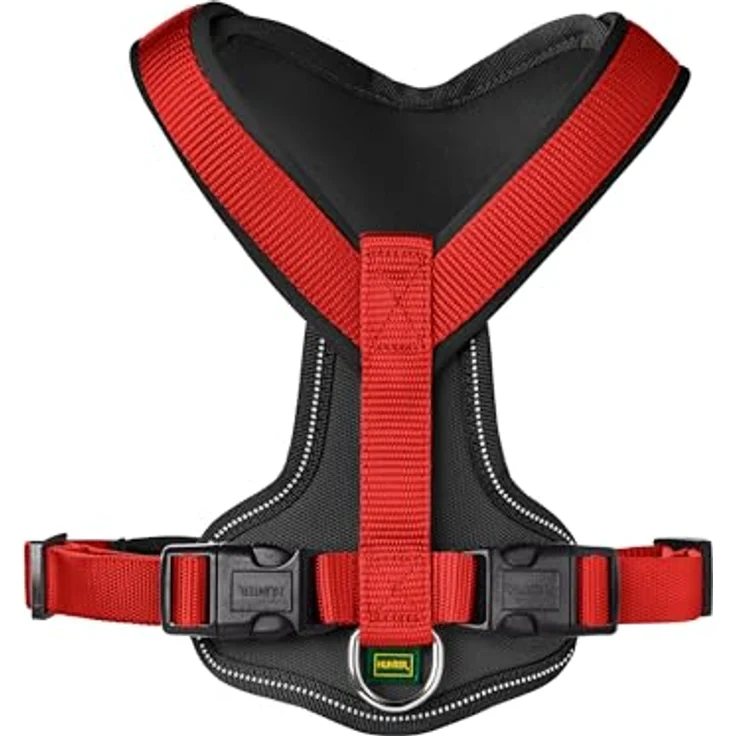 Hunter Hunde-Geschirr Neopren rot-schwarz S – Bild 3
