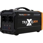 CROSSTOOLS Powerstation 500W - Tragbarer Solargenerator 555 Wh, 700W Spitzenleistung, Quickcharge Opt. - Ideal für Festival, Camping, Notstrom - Robust & Kompakt - Travelbox mit Tragegurt & Ladekabeln