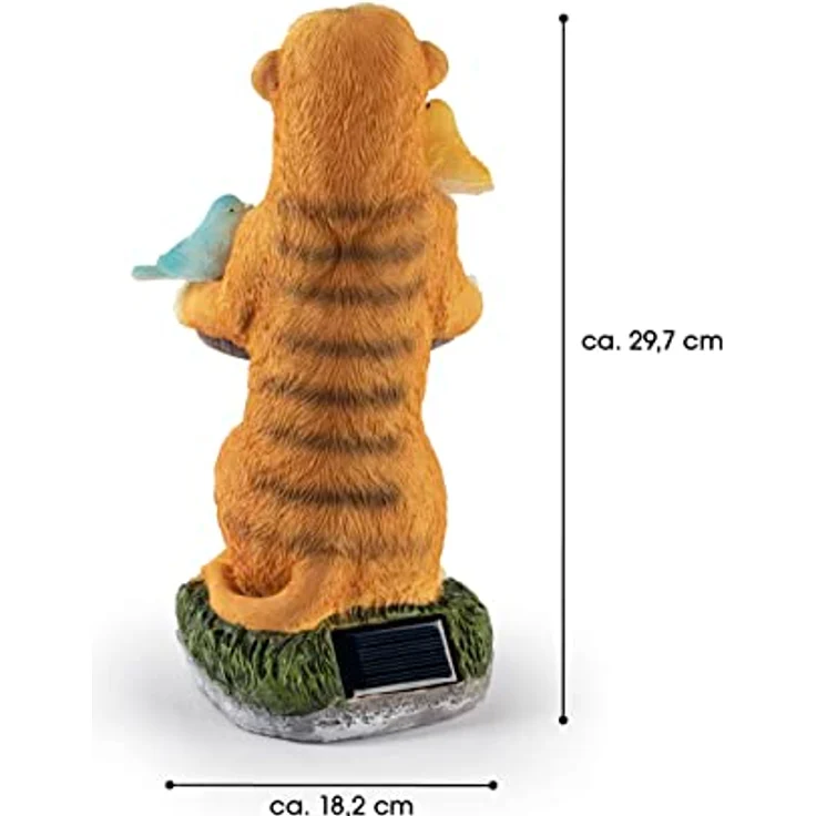 EASYmaxx Solarleuchte Erdmännchen als Vogeltränke – Bild 7