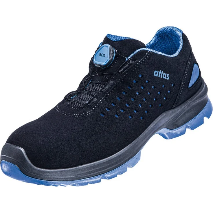 ATLAS Sicherheits-Halbschuh SL 9405 XP BOA ESD Sicherheitsschuh, SportLine-Obermaterial, XP metallfreie Durchtritthemmung, Alu-tec Aluminiumkappe, Schwarz/Royal Blau – Bild 1