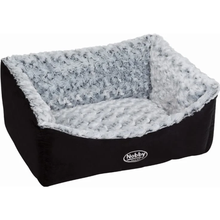 Nobby Tierbett Arusha, Mikrofaser, gemütliches Komfortbett mit Softplüsch, 60x 48x 19 cm – Bild 1