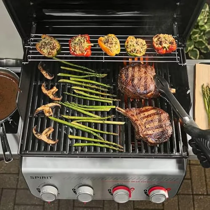 Weber Spirit EX-435 Gasgrill, Schwarz, Smart-Technologie mit integriertem iGrill-Thermometer und 4 Brennern – Bild 5