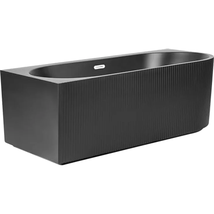 Beliani, Badewanne GOCTA (280 l, 80 cm), mattschwarz, für zwei Personen geeignet – Bild 7