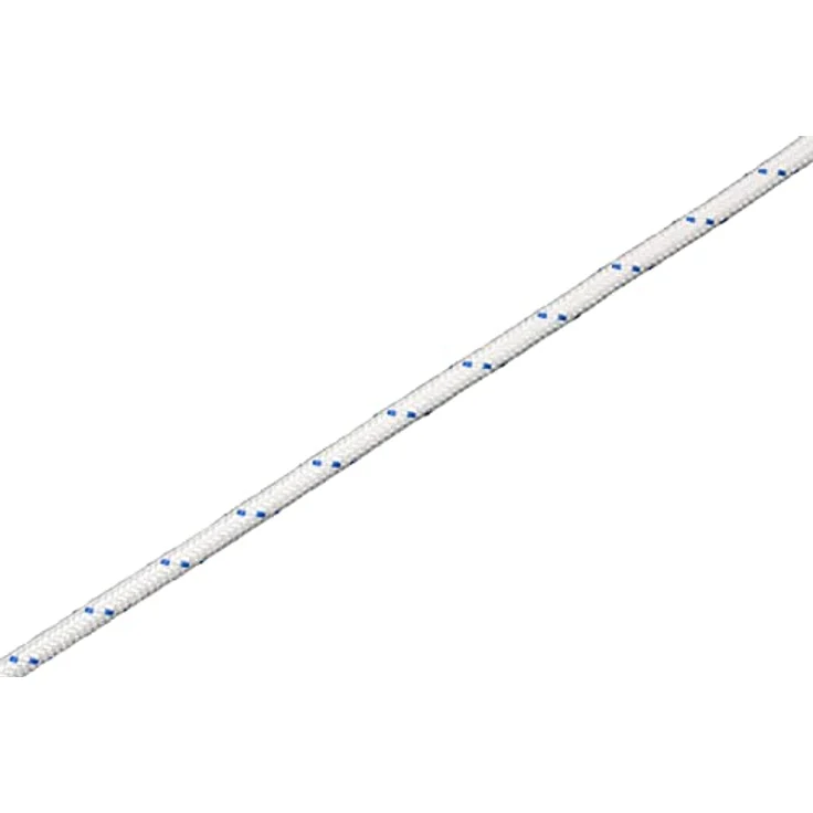Hummelt Schot Seil Polyesterseil 8mm 25m weiß/blau – Bild 2