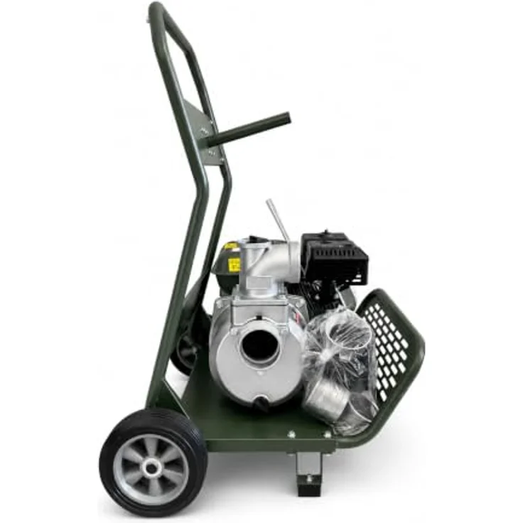 DeTec 3" Zoll Benzin Wasserpumpe, 60.000 L/h mit Gestell, ideal für Garten, Pool und Hochwasser – Bild 3