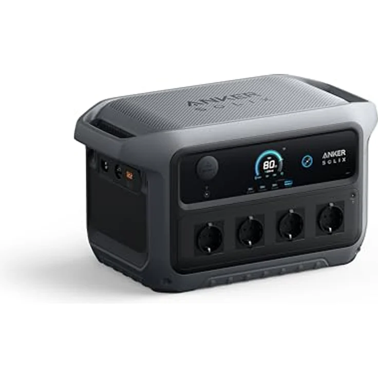 ANKER SOLIX Powerstation C 2000 Gen2, 2048 Wh, 2400 W Leistung, 4 Steckdosen, USB-C, ideal für Camping und Notfallbackup – Bild 1