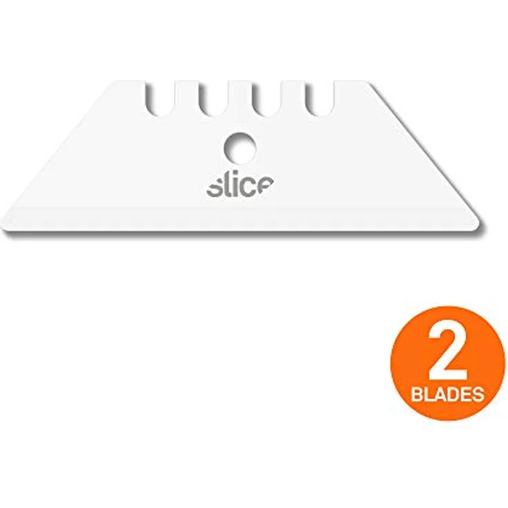 SLICE Cuttermesser Slice 10524, Keramische Ersatzklingen abgerundet, 2er Set mit finger-friendly® Sicherheitsfeature – Bild 3