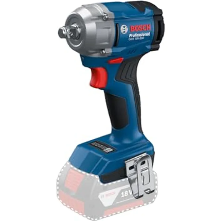 Bosch Professional 18V System Akku Drehschlagschrauber GDS 18V-350 (ohne Akku- Ladegerät), vielseitiges und effizientes Werkzeug mit Drehmomentwahl und bürstenlosem Motor
