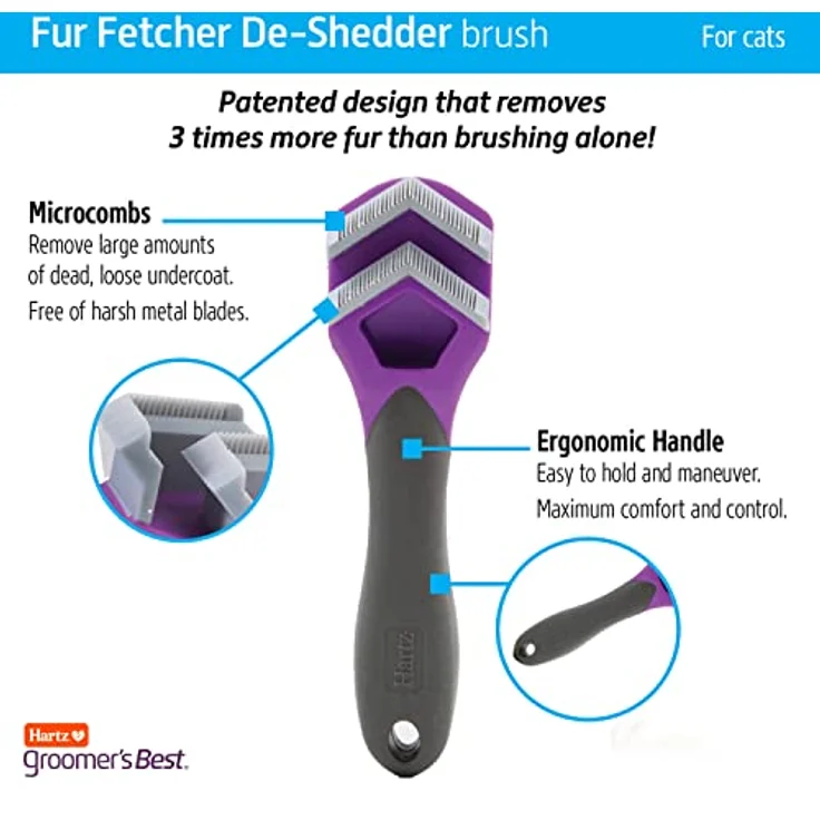 Hartz Groomer's Best Fur Fetcher Katzenbürste, Schwarz – Bild 5