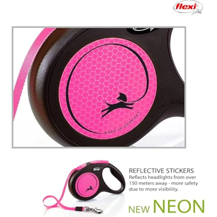 Flexi NEW NEON S neon-pink GURT 5 m – Bild 3