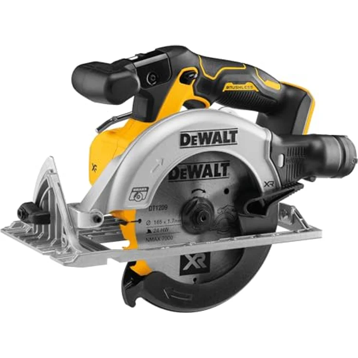 DeWALT Akku-Handkreissäge DCS565NT, Air-Lock, Sägeblatt- 165mm, einsetzbar mit Führungsschiene, 18VDeWALT 18V – Bild 3