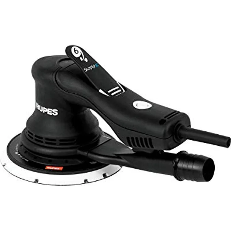 RUPES Skorpio E2 RX256A, bürstenloser Exzenterschleifer mit 6 Geschwindigkeitsstufen, ergonomischem Griff und integrierter Staubabsaugung