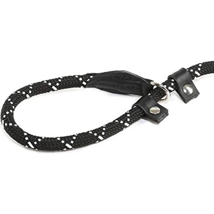 Julius-K9, 2020R-IDC, IDC Retriverleine, Durchmesser 12 mm x 2 m, rund, schwarz, fluoreszierender – Bild 4