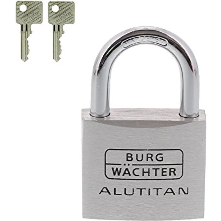 BURG-WÄCHTER Zylinder-Vorhangschloss, 6,5 mm Bügelstärke, Alutitan 770 40 SB, 40 mm – Bild 6
