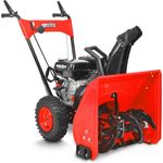 Hecht 9555, Benzin-Schneefräse zweistufig mit 5,5 PS, 56 cm Arbeitsbreite, 11 m Wurfweite, drehbarer Auswurfkanal 190°