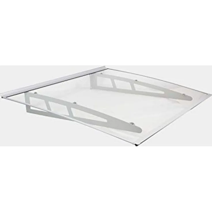 Vordach Aluminium 115 x 100 cm Türdach Türvordach Haustür Dach Pultvordach Überdachung