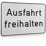 Betriebsausstattung24® Hinweisschild „Ausfahrt freihalten“ | Aluminium | 33,0 x 25,0 cm
