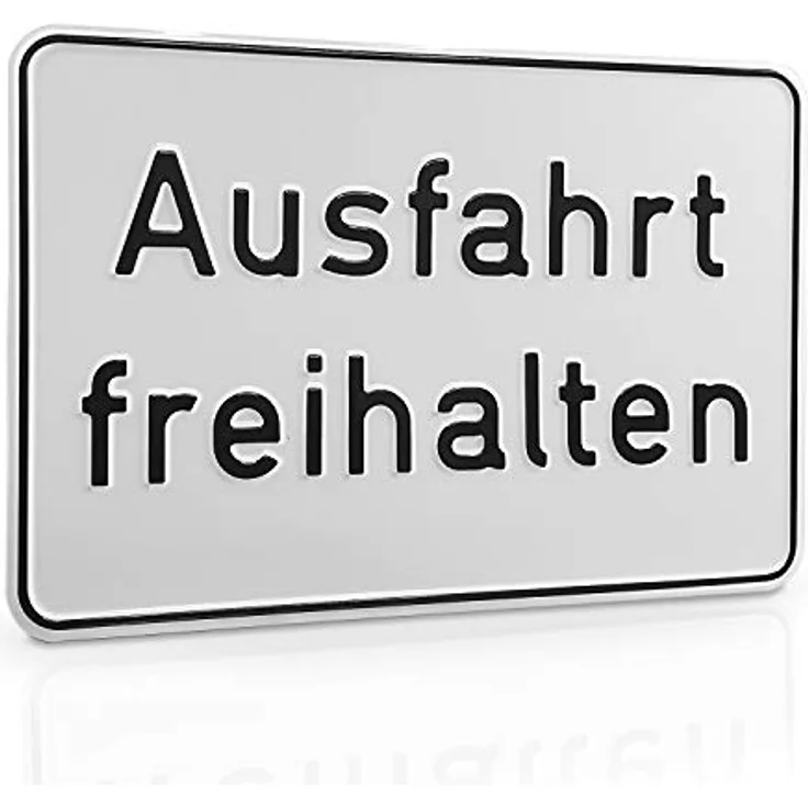Betriebsausstattung24® Hinweisschild „Ausfahrt freihalten“ | Aluminium | 33,0 x 25,0 cm
