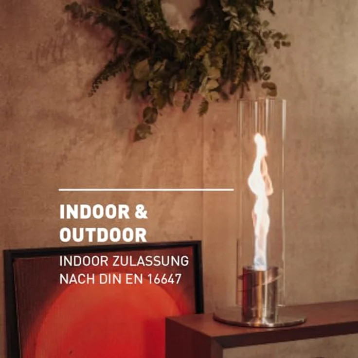 höfats - Spin 1500 Silber NEUES Modell mit verlängerter Brenndauer und innovativer Brenntechnologie - flüssig Bioethanolkamin, Edelstahl Tischfeuer für Indoor und Outdoor – Bild 4