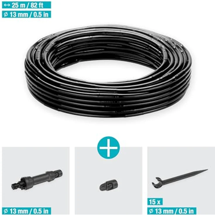 GARDENA Micro-Drip-System Tropfbewässerung Set Hecke-Sträucher (25 m) – Bild 5