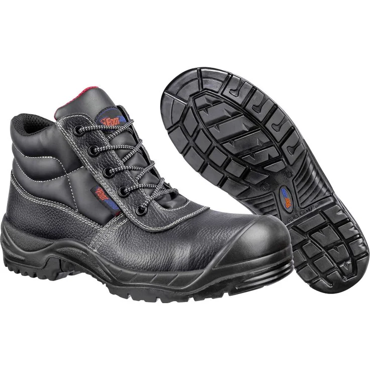 Footguard COMPACT MID S3S FO SR Sicherheitsschuh, EN ISO 20345:2022, Schwarz, Größe 38