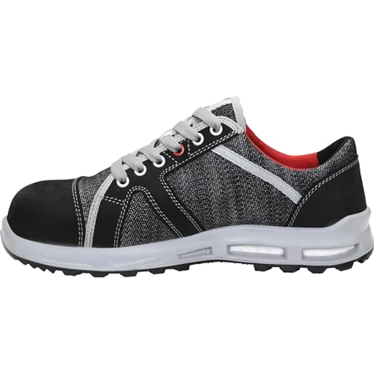 ELTEN SENSATION XXT Low ESD S2 Sicherheitsschuh, hydrophobiertes Textilmaterial in Jeans-Optik/Nubukleder, ESD-fähig, gepolsterte Lasche, GR244 – Bild 4