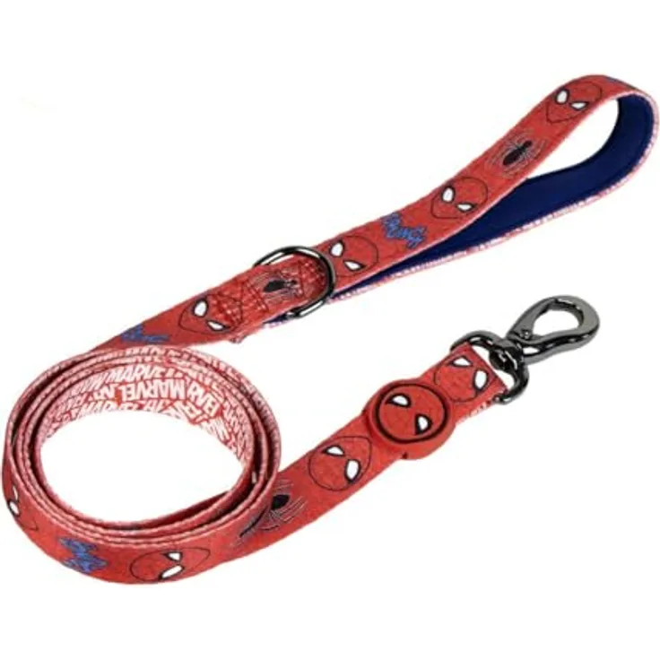 Cerda Hundeleine Marvel Spiderman, strapazierfähiges Hundezubehör aus Polyester, Größe M
