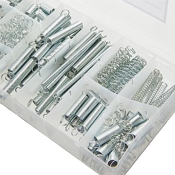 Fixman Druck-und Zugfedern-Sortiment 200-teilig, 1 Stück, grau, 885554 – Bild 2