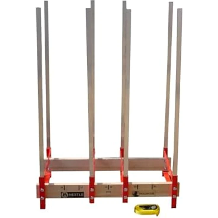 Nestlé Sägebock Holzmichel, Arbeitsbock für Holzscheite, Alu / Holz, kompakt zusammenlegbar – Bild 2