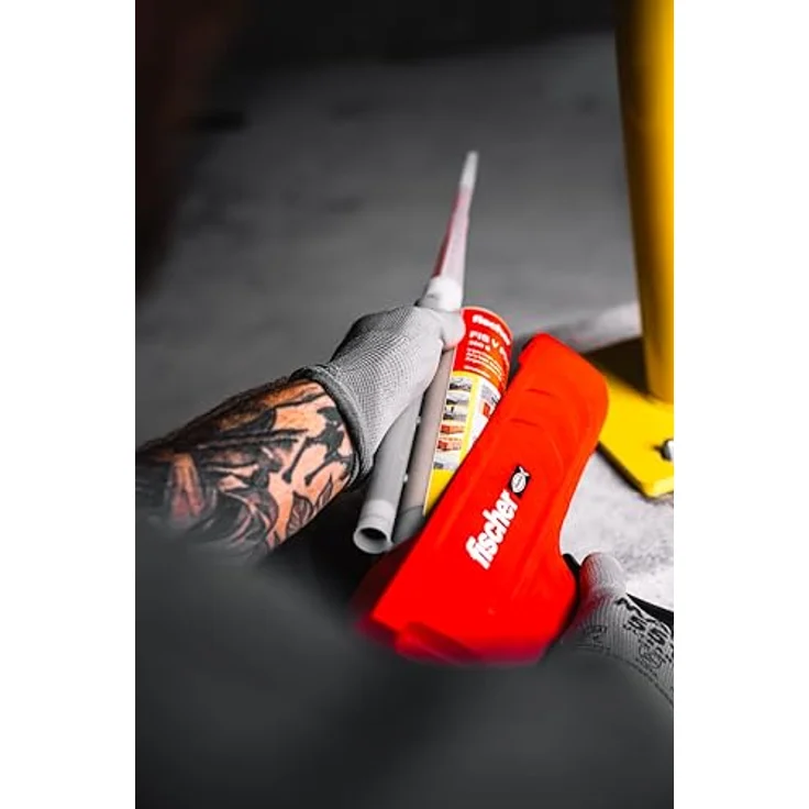Fischer Handauspressgerät fis dm s Pro, ergonomische Kartuschenpistole für 150-390 ml Kartuschen aus glasfaserverstärktem Kunststoff – Bild 3