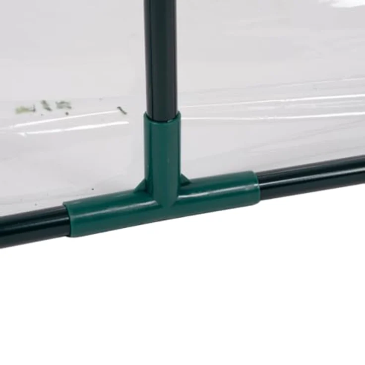 KINZO Tunnelgewächshaus 130 x 50 x 60 cm, wetterfestes Foliengewächshaus ohne Boden für Gemüse- und Pflanzenanbau, transparent – Bild 5