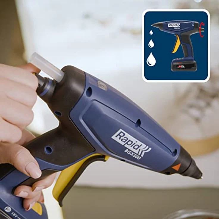 Rapid Heißklebepistole Akku BGX500 18V P4A, Klebepistole wird mit (Bosch) P4A Akkus betrieben (ohne Akku und Ladegerät) – Bild 4