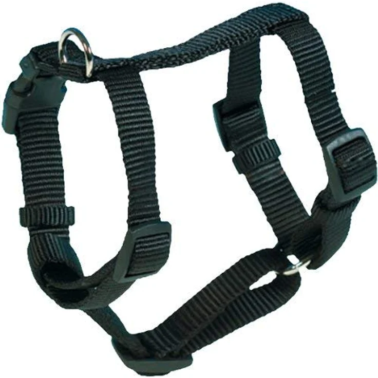TRIXIE Premium Hundegeschirr, extra small - small, Schwarz, Hochwertiges Nylonband – Bild 2