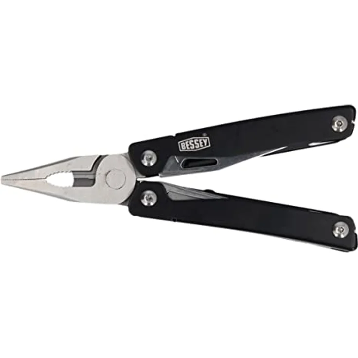 Bessey KLI-SET-A 2x KliKlamp Kli 20 Black Edition Set + Multitool 7+1 Zange, Messer, Schere, Schraubendreher, Dosenöffner, Pfeile, Ahle mit Öhr – Bild 4