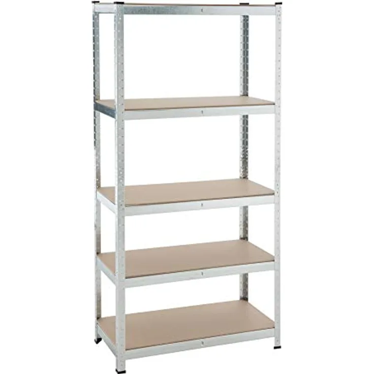 Steckregal Werkstattregal Kellerregal Schwerlastregal Metallregal Lagerregal Verzinkt - 180x90x40cm | 875kg