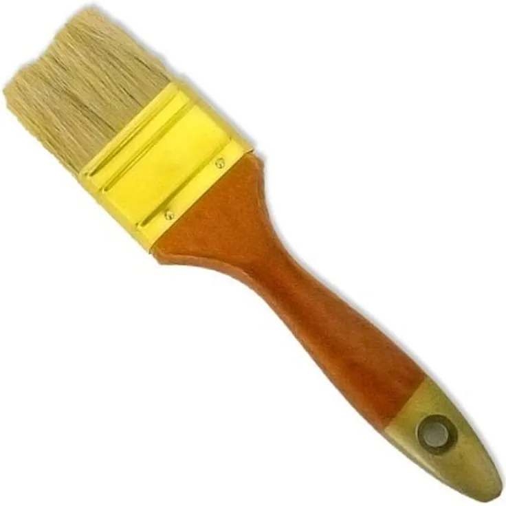 Pinsel Flachpinsel Lackierpinsel Naturborsten 60mm Malerpinsel Holzgriff